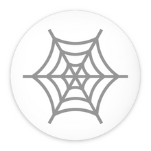 Load image into Gallery viewer, Spinster Spiderweb Pin-Back Buttons