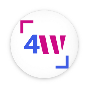 4W Logo Pin-Back Buttons