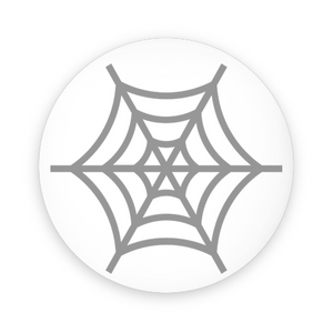 Spinster Spiderweb Pin-Back Buttons