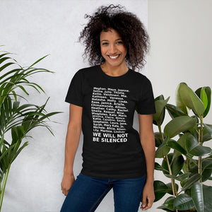 "We Will Not Be Silenced" Feminist Name Tee