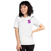 Load image into Gallery viewer, Spinster White Logo Tee